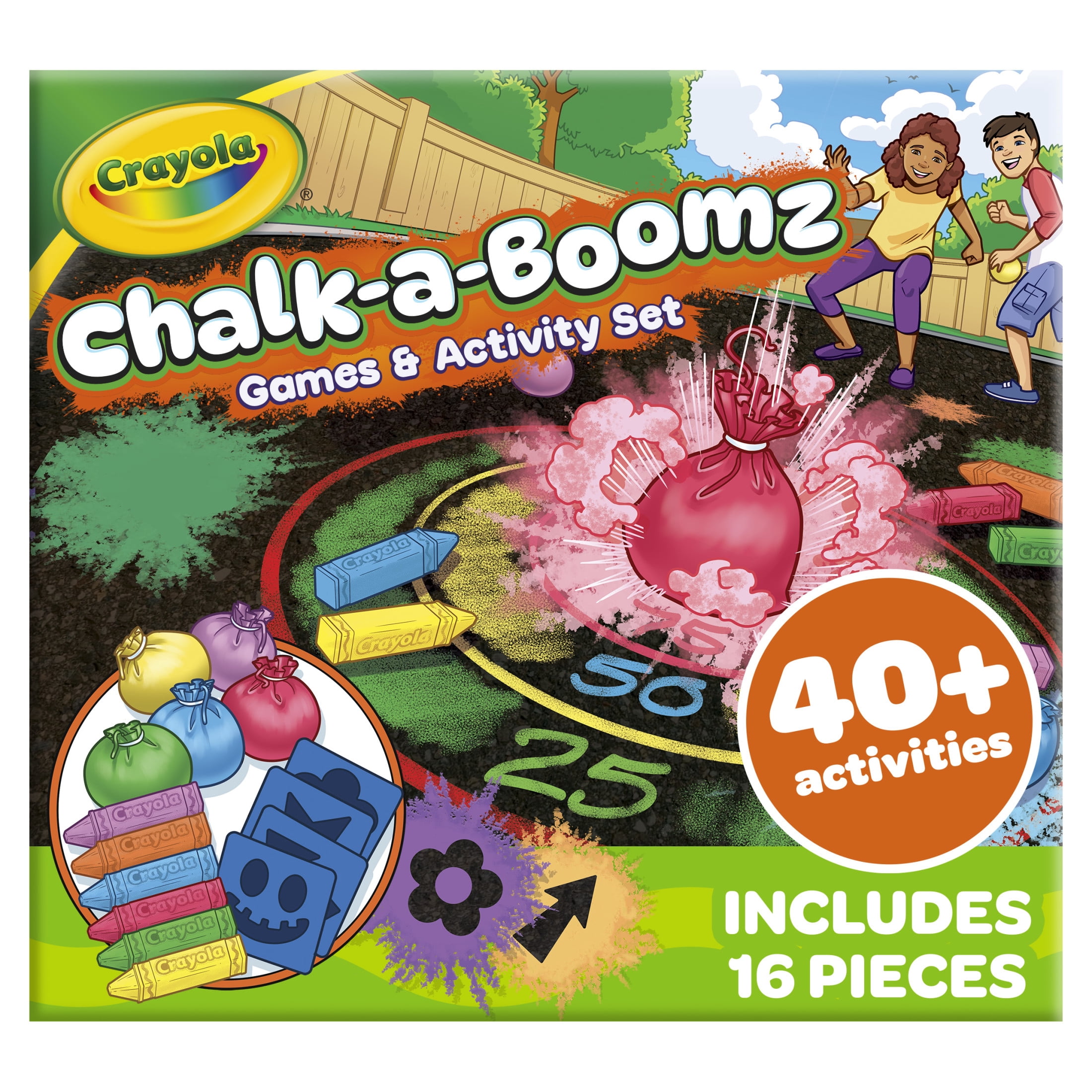 Crayola Splatz Outdoor Chalk Toss Game, Outside Activities for