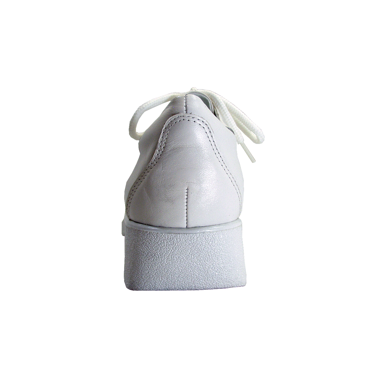 24 HOUR COMFORT Caprice Wide Width Leather Lace-Up Shoes WHITE 7