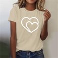 thumbnail image 2 of Bogo Cute Summer Tops For Women Womens Short Sleeve Tops Tight Fitted Blouses For Women Dressy Casual T Shirts For Women Trendy Winter, 2 of 4