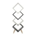 thumbnail image 3 of Bowery Hill 4-Shelf Modern Wood Bookcase in White Oak/Distressed Gray, 3 of 5