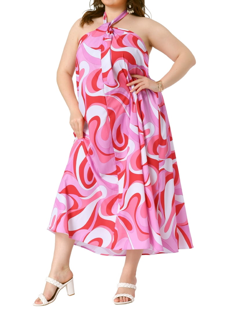 pink boho dress plus size Plus Size Harley Smocked Midi Dress