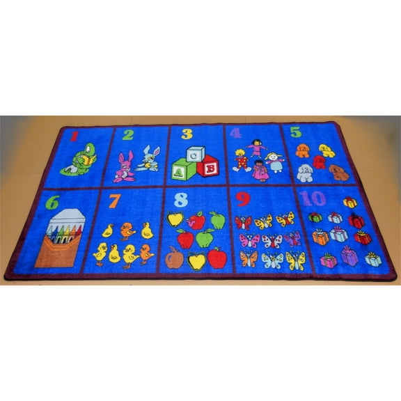 Kids World Carpets Count With Me 5' x 8'