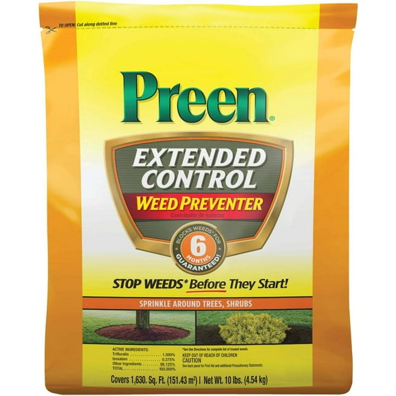 Preen Weed Preventer Extended Control Granules - 10 Lb