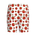 thumbnail image 4 of Yiaed Hand Drawn Tomatoes for Men's Soft Sleep Pajama Short Lounging Pajama Shorts-Small, 4 of 8