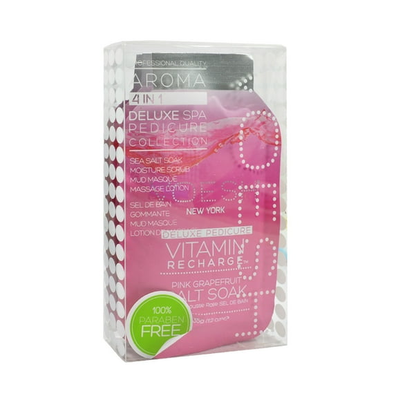Voesh Pedi In A Box Kit: Vitamin Recharge Pedicure Treatment (3-Pack)