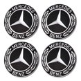 thumbnail image 3 of 4 Uds. Tapacubos Llanta 75mm Emblema Insignia para Mercedes (), 3 of 7