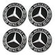thumbnail image 3 of 4 Uds. Tapacubos Llanta 75mm Emblema Insignia para Mercedes (), 3 of 7