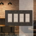 thumbnail image 3 of Amerelle 43R4VB English Garden Wallplate, 4 Rocker, Aged Bronze, 3 of 4
