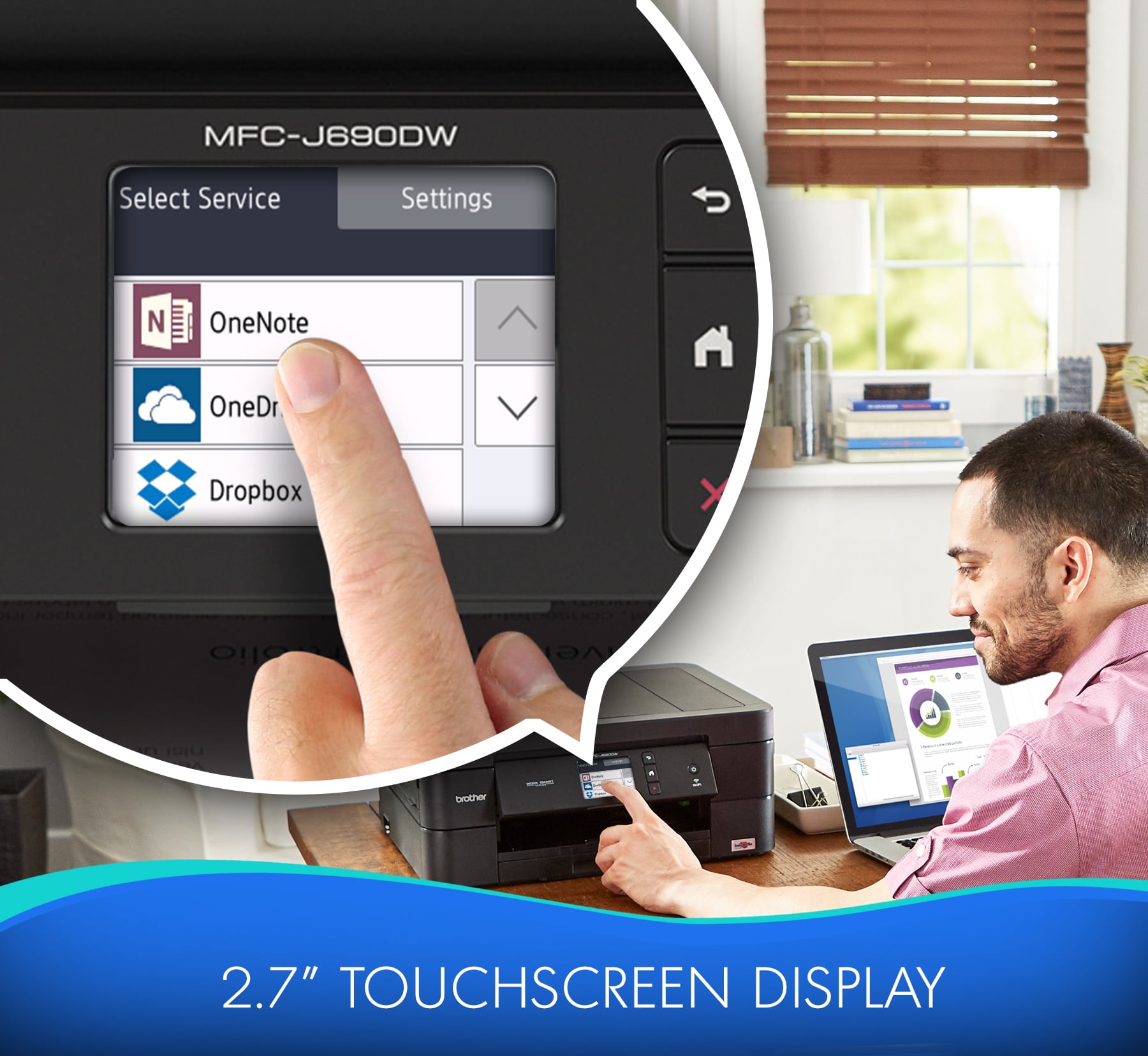 Brother MFC-J690DW Wireless Color Inkjet All-in-One Printer