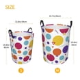 thumbnail image 5 of LNWH Laundry Basket, Multicolored Dot Print Pattern Foldable Laundry Hamper With Handles Waterproof, Small Size, 5 of 8