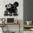 thumbnail image 4 of Handmadetneonsign Custom Motocross Biker Couple Metal Wall Art LED Light - Personalized Biker Name, 4 of 5