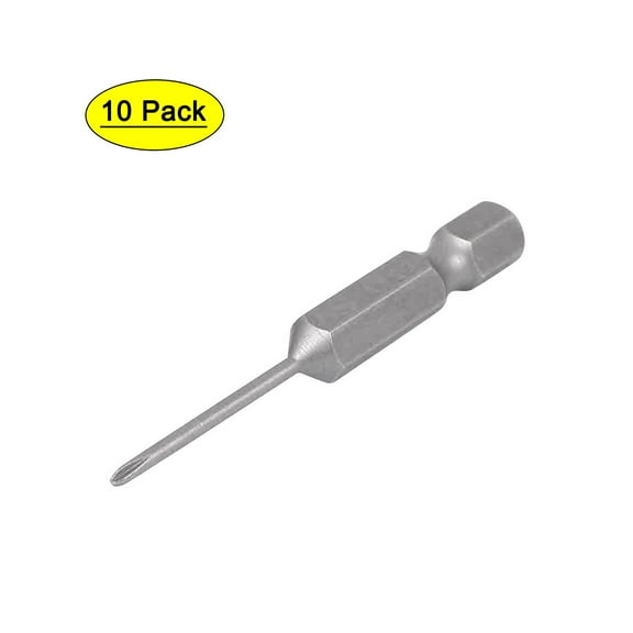 1.5mm  PH00 Magnetic Screwdriver Power Screw Insert Bits 50mm Long 10pcs