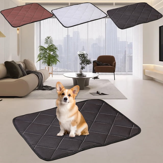 Alfombrilla lavable para entrenamiento para cachorros - Tapete reutilizable para orina para mascotas con diseño súper absorbente y impermeable para viajes en interiores, exteriores y en coche