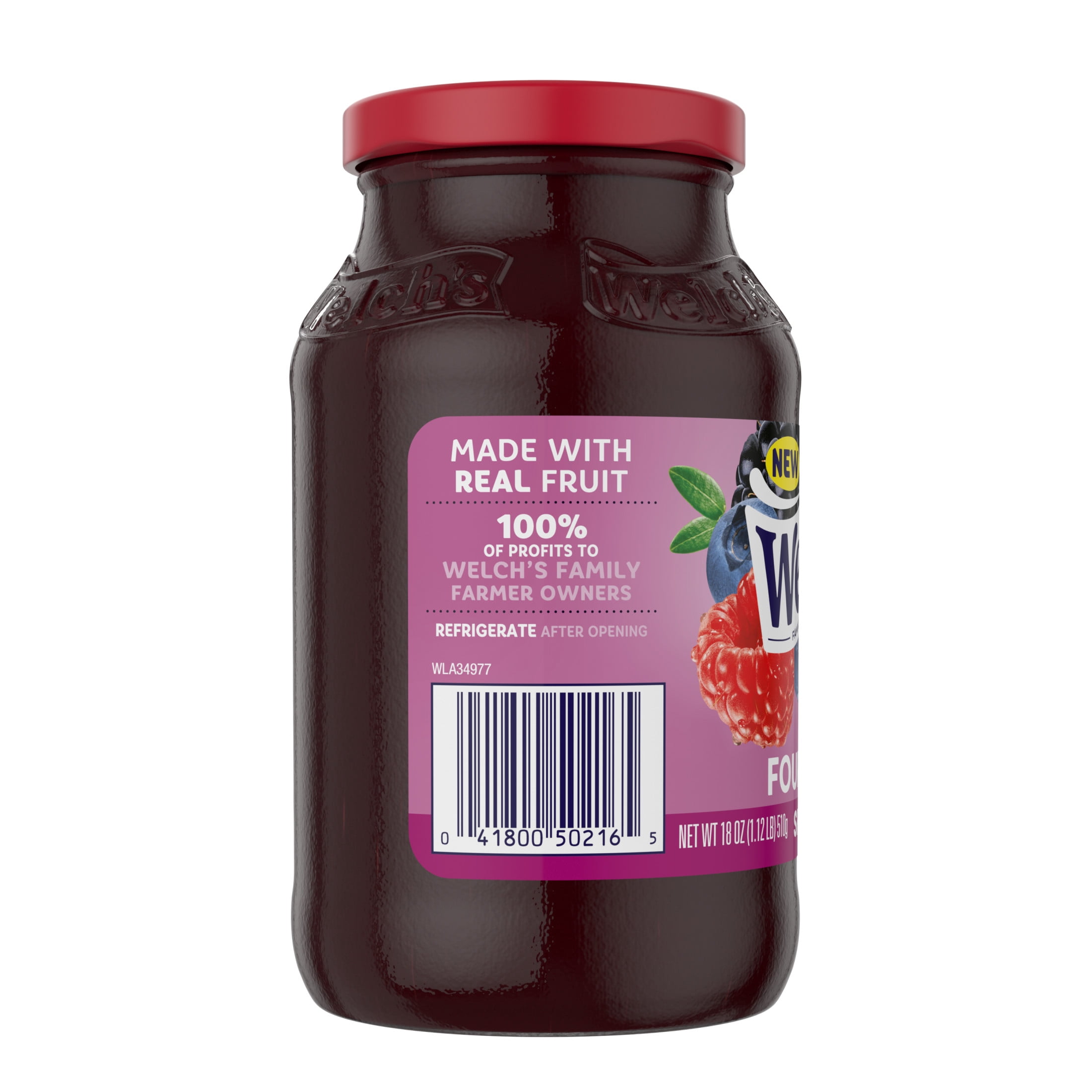 Welch's Four Berry Spread, 18 oz Jar