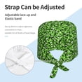 thumbnail image 4 of Scrub Caps Women Men - Glitter Adorable Green Soft Comfy Waterproof Adjustable Working Cap Scrub Hats Surgical Caps for Women Men With Sweatband, Nurse Caps for Women Men, 4 of 6