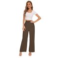 thumbnail image 4 of Pantalones anchos FUNYYZO Pantalones de negocios de cintura alta para mujer, 4 of 6
