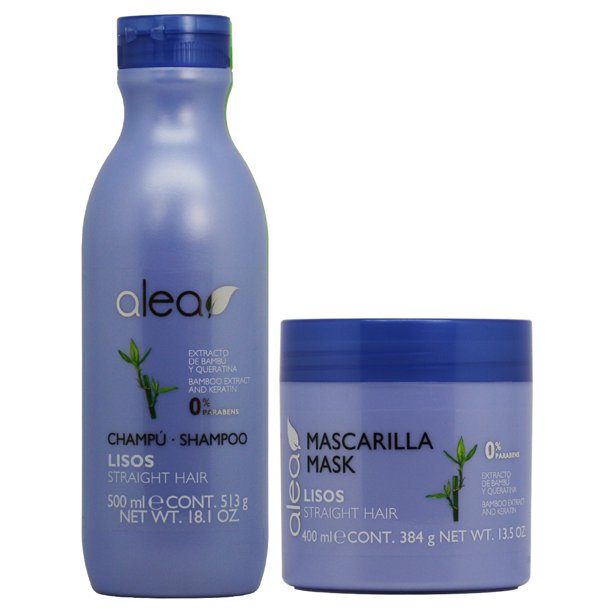 Alea Straight Hair with Bamboo Extract & Keratin Shampoo + Mask "Set
