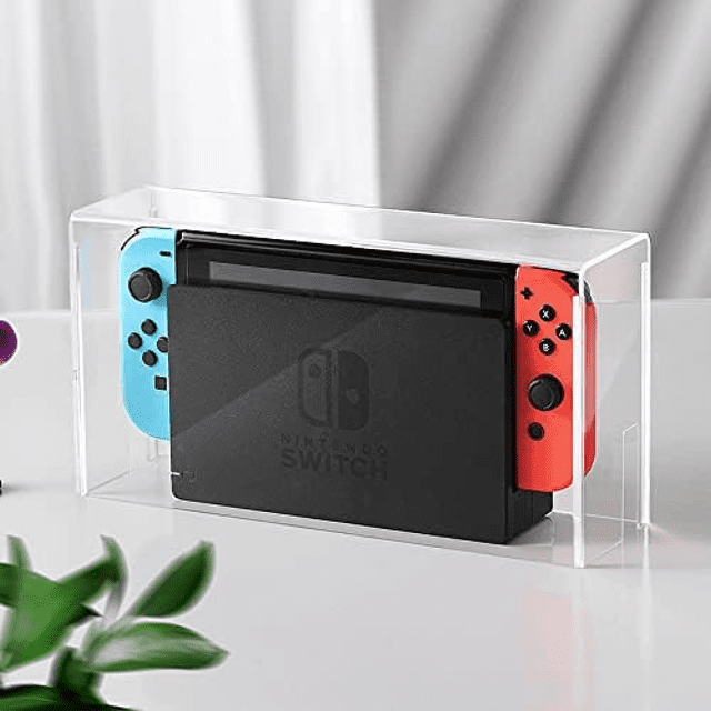 Clear Protective Case Dust Display Box Cover for Nintendo Switch & OLED , Acrylic Clear casing