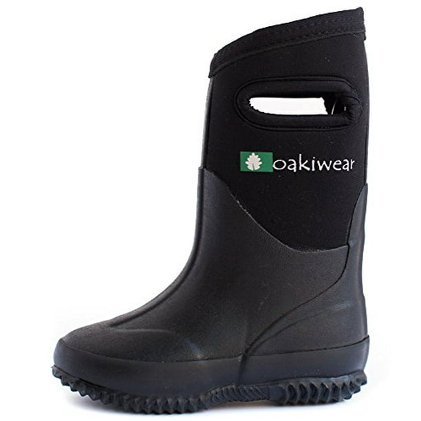 rain boots in snow