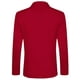 thumbnail image 3 of Abrigo Chic para Hombre con Solapa Notch, Manga Larga, Blazer de Punto con Bolsillos, Rojo 50, 3 of 7