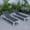 Black, variant on LeisureMod Marlin Poolside Outdoor Patio Lawn and Garden Modern White Powder Coated Aluminum Frame Suntan Sling Chaise Lounge Chair, Set of 2 (Green)
