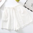 thumbnail image 2 of TRUBKH shorts for women athletic shorts for women cotton shorts for woman womens shorts casual bermuda shorts for women White M, 2 of 7