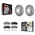 thumbnail image 1 of Transit Auto Front Coated Disc Brake Rotors and Ceramic Pads Kit for Car Buick Rendezvous Pontiac Aztek KGT-100015, 1 of 11