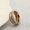 Double Layer Rose Gold, variant on Rose Gold/Silver Titanium Steel CZ Band Men/Women Wedding Couple Rings Size 3-10