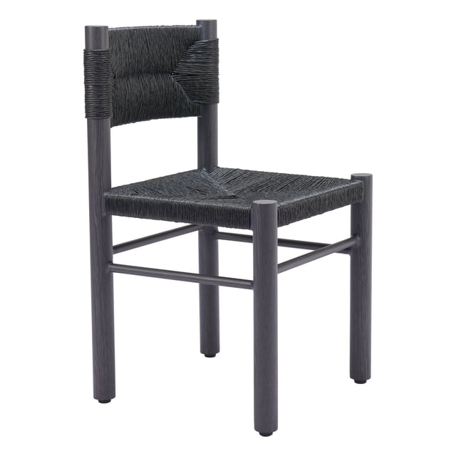 Silla de Comedor Exterior Kessa Muebles Iska Negro 45 x 80 x 51 cm