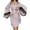 Pink, variant on Silky Robes for Women 3/4 Sleeve Lace Loose Fit Kimono Robe Bride Bridesmaid Wedding Party Robe Sleepwear