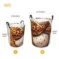 thumbnail image 3 of Goofa Cartoon Cheetah With Attitude Printed Circular Hamper,Laundry Basket with Handles,Storage Baskets Foldable,Large Capacity Laundry Hamper-Medium, 3 of 6
