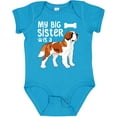 thumbnail image 3 of Inktastic My Big Sister is a Saint Bernard (white) Boys or Girls Baby Bodysuit, 3 of 5