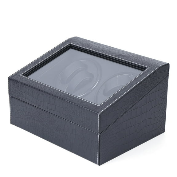 Wildnix Luxurious PU 4 6 Automatic Rotation Watch Winder Box with  Design, Convenient Watch Storage and Display, Ideal for Home or Shop Use