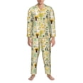thumbnail image 3 of Sikiie Animal Tree Mens Pajama Set, Soft Warm Long Sleeve Sleepwear, Cozy Button-Down Pjs for Men-XX-Large, 3 of 7