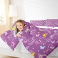 thumbnail image 3 of Metsweet Magic Horse Queen Comforter Set 3 Pieces, Flying Butterflies Unicorn Comforter Sets Queen,1 Comforter and 2 Pillowcases, 3 of 6