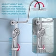 thumbnail image 3 of Wowow Wall Bar Shower Kit 1-Spray, 8 in. Round Rain Shower Head with Hand Shower in Polished Chrome (Valve Not Included), 3 of 8