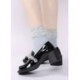 thumbnail image 2 of Women Lace Ruffle Ankle Socks, Cute Princess Girls Frilly Cotton Socks 3Pairs, 2 of 5