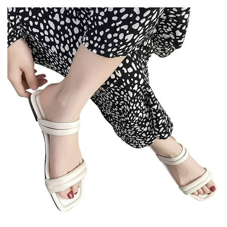 

Vedolay Slippers for Summer Women s Slippers LightweightWashable House Shoes Indoor Outdoor White 8