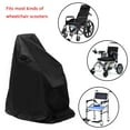 thumbnail image 3 of Wheelchair Cover, 45.2 x 29.5 x 51.1 in Waterproof Electric Wheelchair Covers for Indoor Outdoor, 210D Oxford Mobility Scooter Cover for Storage, Prevent Rain Wind Dust Dirt Snow Sun(Black), 3 of 7