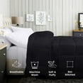 thumbnail image 3 of Utopia Bedding All Season Down Alternative Quilted King Comforter, Duvet Insert with Corner Tabs, Machine Washable, Bed Comforter (Black), 3 of 5