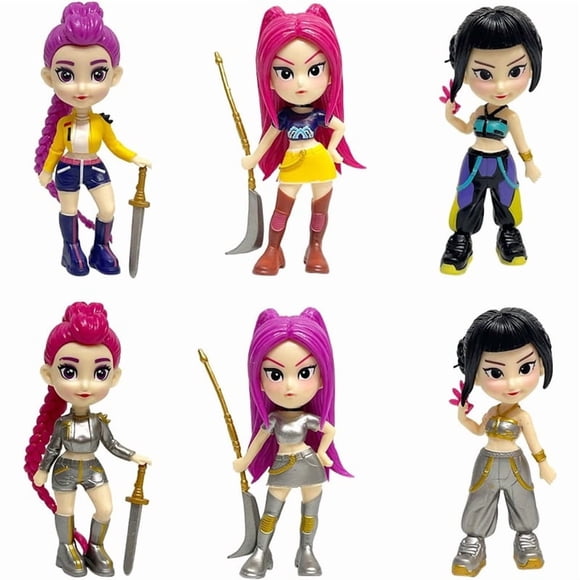 Figuras Coleccionables Cazadoras de Brujas, Muñecos de PVC Tamaño 8-10.5cm, Decoración y Juguete para Fanáticos, Coleccionistas y Regalos (6 Piezas )