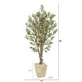 thumbnail image 2 of 5ft. Olive Artificial Tree in Country White Planter, 2 of 3