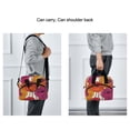 thumbnail image 5 of FORMRS Reusable Lunch Bag for Work School Leakproof Insulated Cooler with Adjustable Shoulder Strap, Purple Hand Drawn Floral, 5 of 6