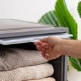 thumbnail image 5 of IRIS Flip-Up Door Plastic Drawers, Under Bed Storage Bins, Stackable, Modular 3Pk, 5 of 11