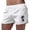 White, variant on MuXiKeJi Clothes Mens Swim Trunks with Compression Liner 9" Stretch Beach Shorts Quick Dry Bathing Suits with Zipper Pockets