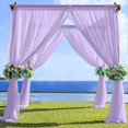 thumbnail image 2 of BalsaCircle 5x14 feet Lavender Premium Chiffon Sheer Curtain Panel Backdrop Drape Wedding Party, 2 of 4