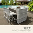 thumbnail image 2 of Fairmont Bar Table Set With Barstools 7 Piece Outdoor Wicker Patio Furniture, 2 of 5