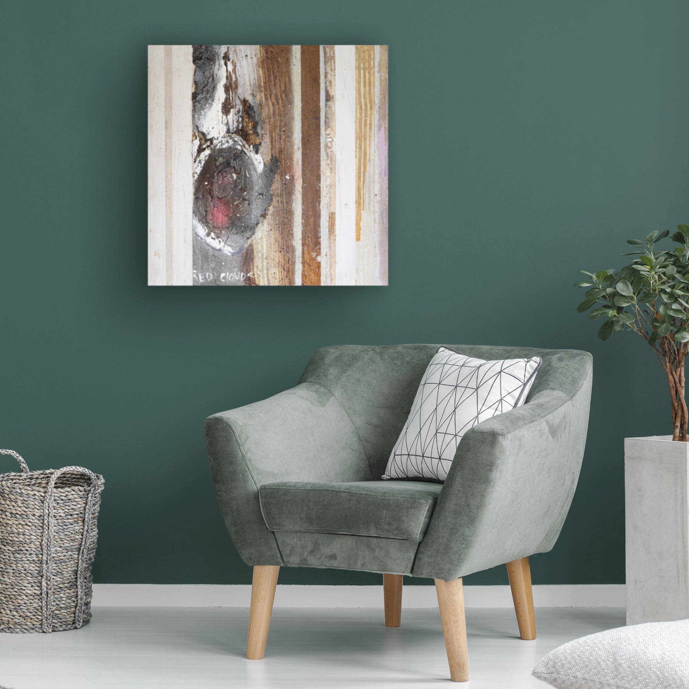 Canvas Wall Art - Erin McGee Ferrell 'Textured Grain VI' Wall Art for Living Room, Bedroom, or Office Décor by Trademark Fine Art - 24 x 24 Inches
