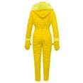 thumbnail image 4 of Ski Suit women Snow Suits Women Snowsuit Womens One Piece Snowsuit Waterproof Windproof Ski Suits Insulated Jumpsuit Rompers with Belts, 4 of 5