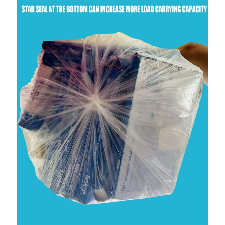 2.6 Gallon Clear Small Trash Bags Bathroom Garbage Bags 240 Count